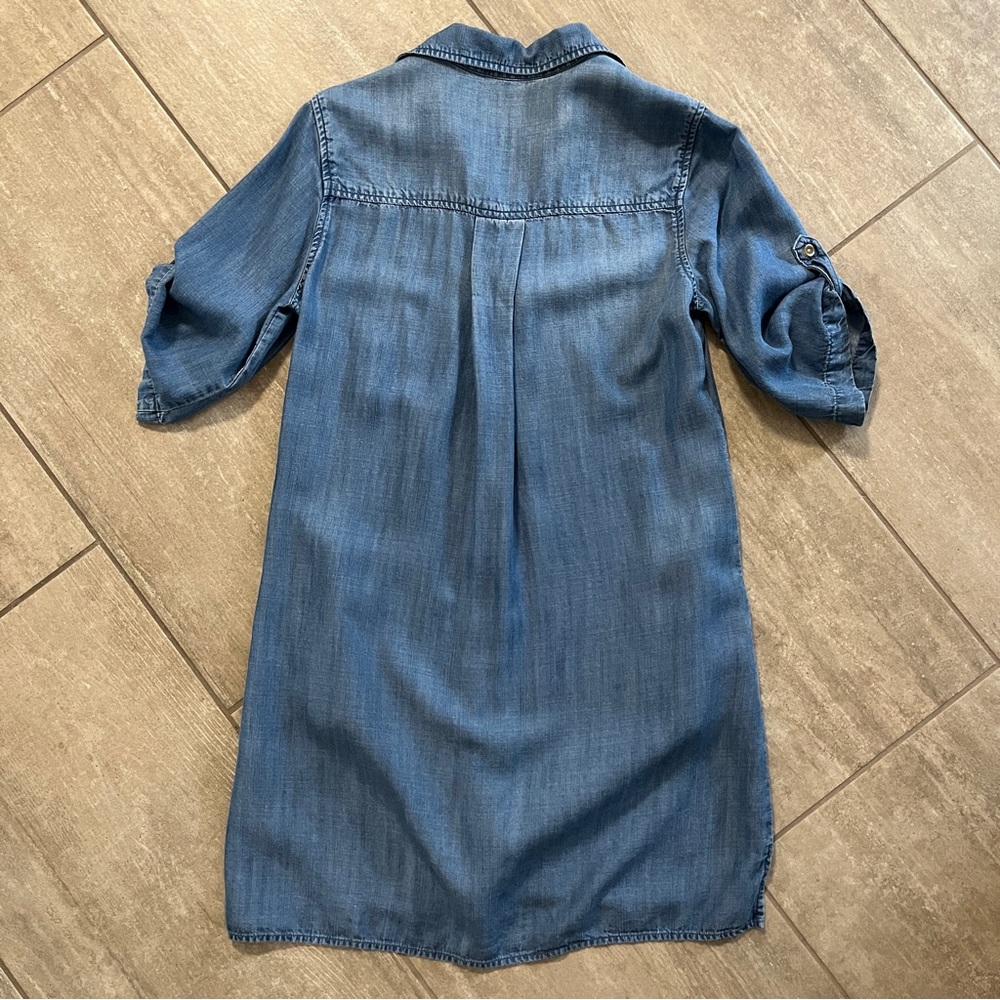 Cloth & Stone Chambray Tunic Blue Denim Dress Size XS - Picture 2 of 5
